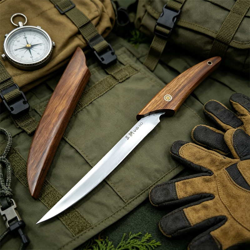 Edc Carry Backpack - Mini Fixed Blade VG10 Knife Solid