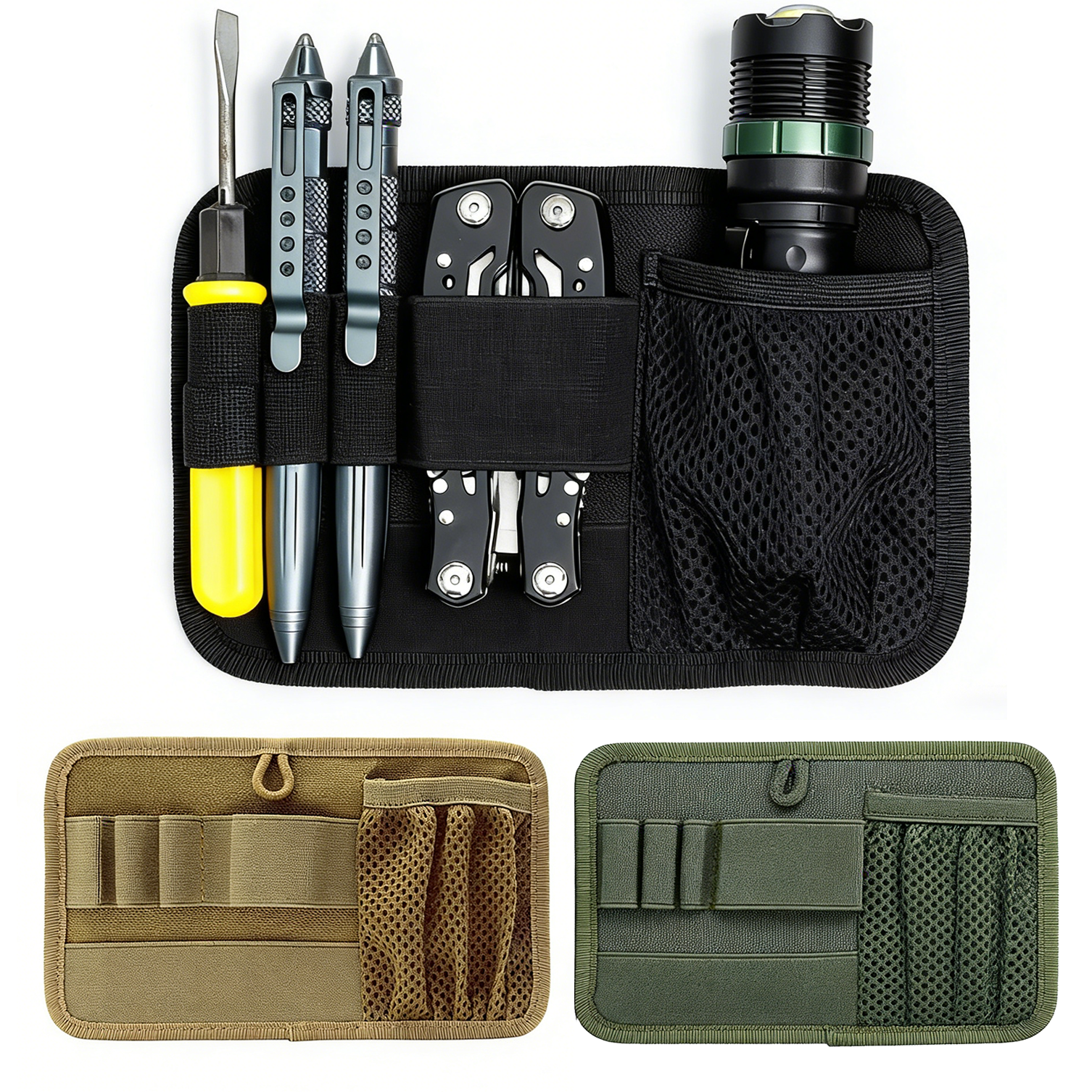 Edc Carry Pouch - Modular Hook Loop Panel EDC Organizer