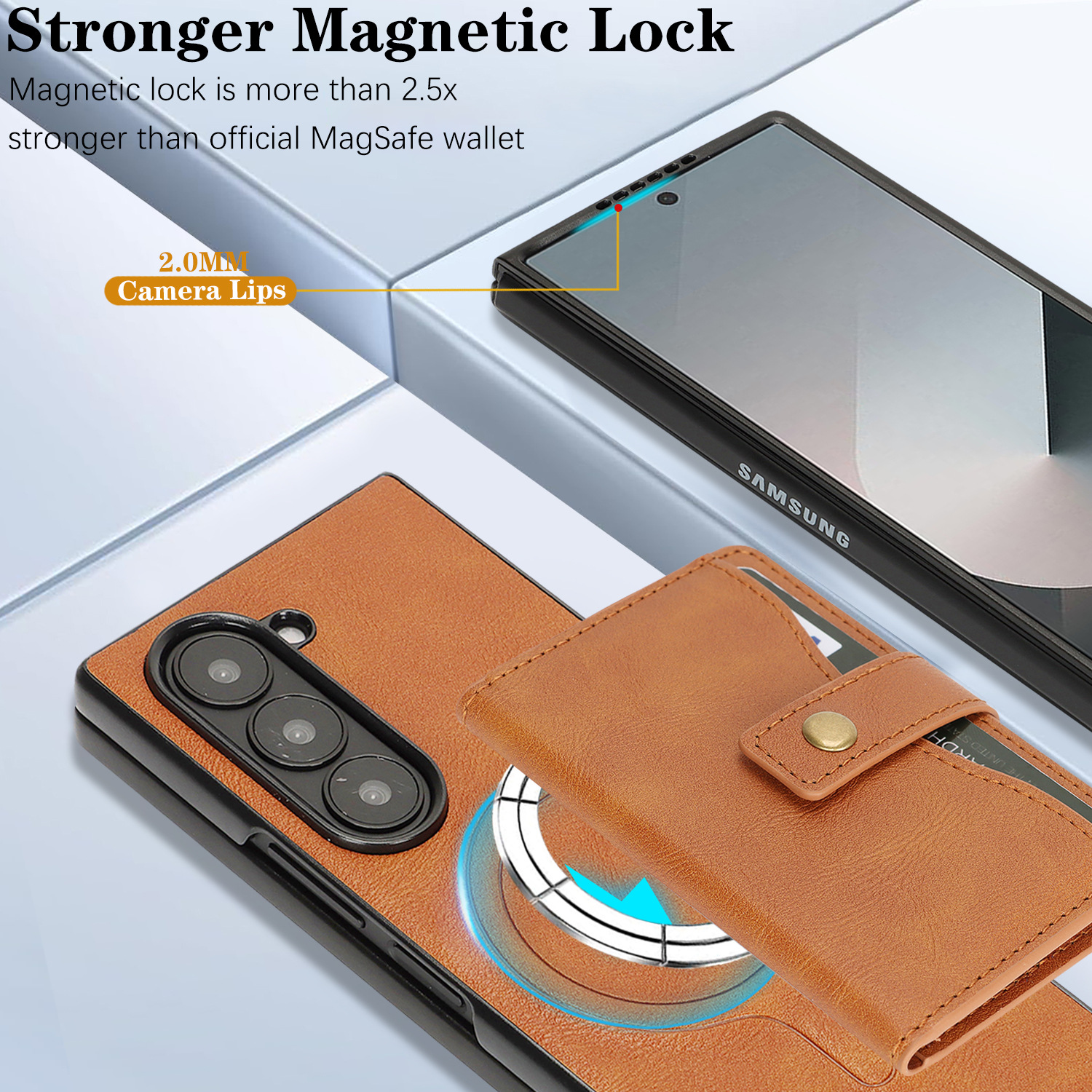 Applicable to Samsung Z Fold7  - Money Clip Magnetic incelemesi ve fiyatı