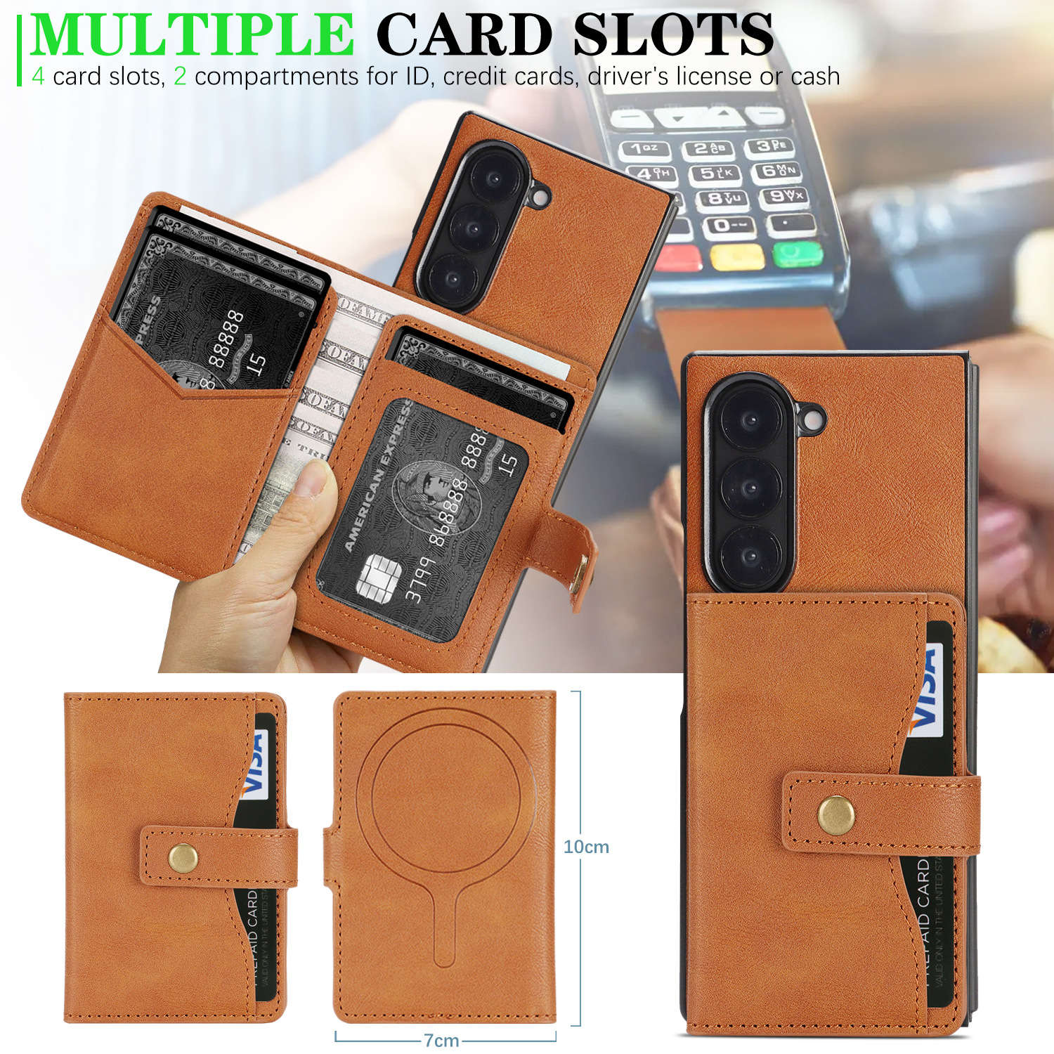 Applicable to Samsung Z Fold7  - Money Clip Magnetic incelemesi ve fiyatı