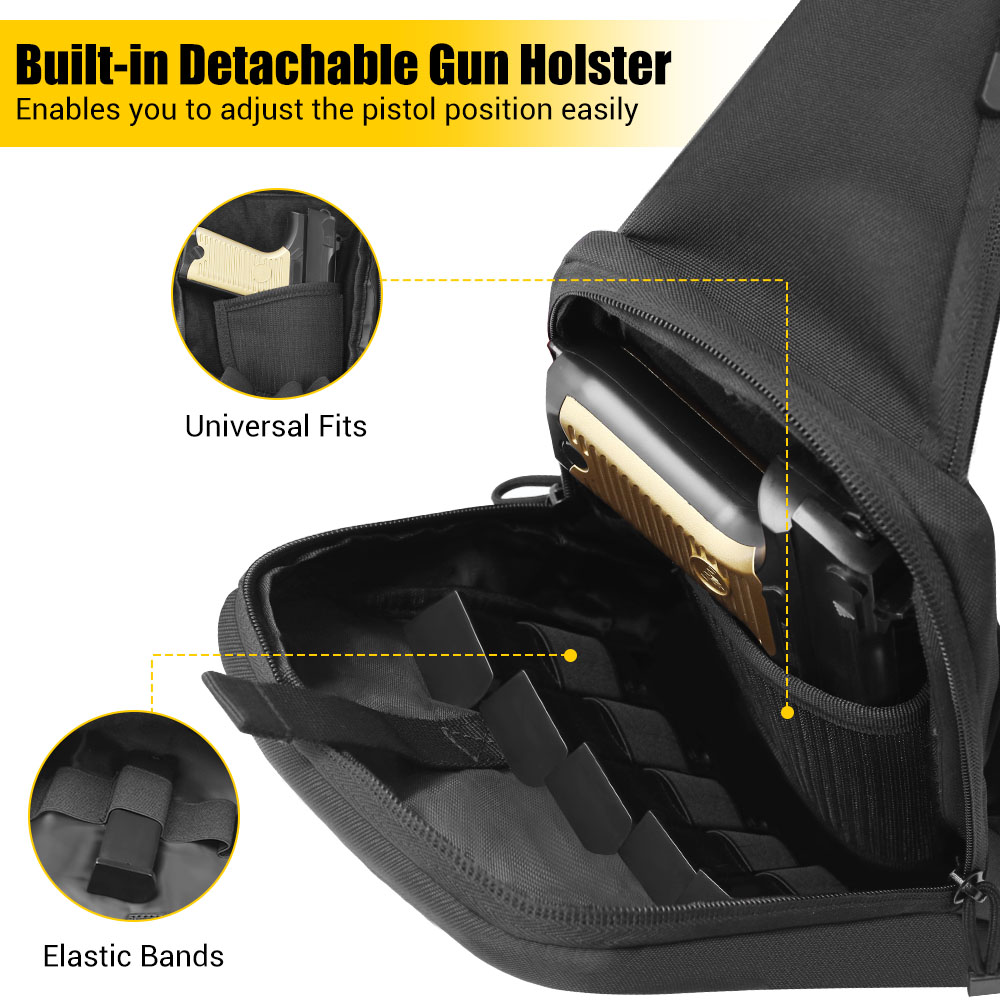 Tactical Pistol Gun Bag Concea - Edc Concealed Carry Sling Bag incelemesi ve fiyatı