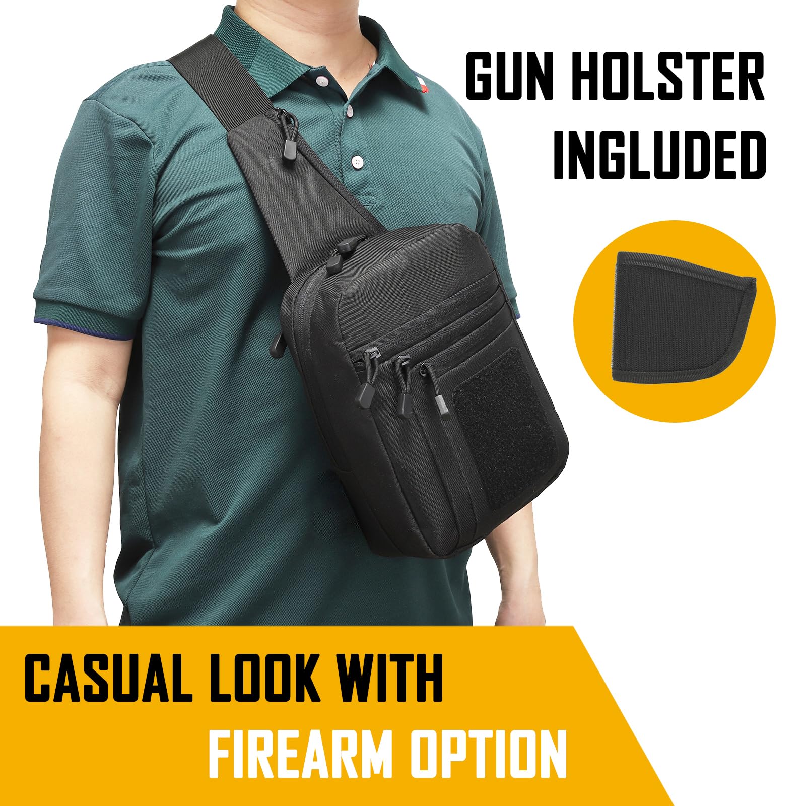 Concealed Carry Crossbody Bag  - Edc Carry Bag For Men incelemesi ve fiyatı