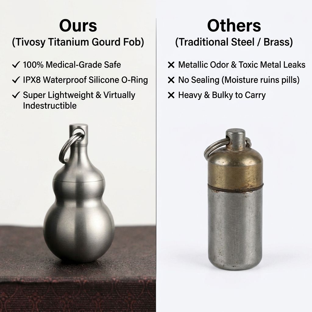 Tivosy Pure Titanium Lucky Gou - Pill Fob Capsule incelemesi ve fiyatı