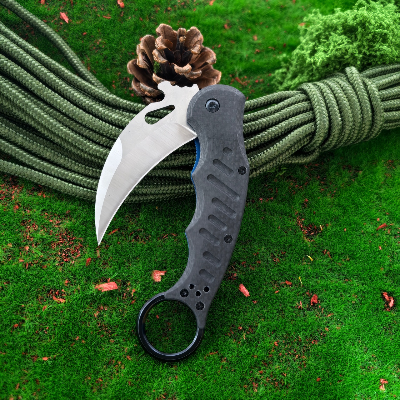 Claw shaped folding knife with - Edc Carry Knife incelemesi ve fiyatı