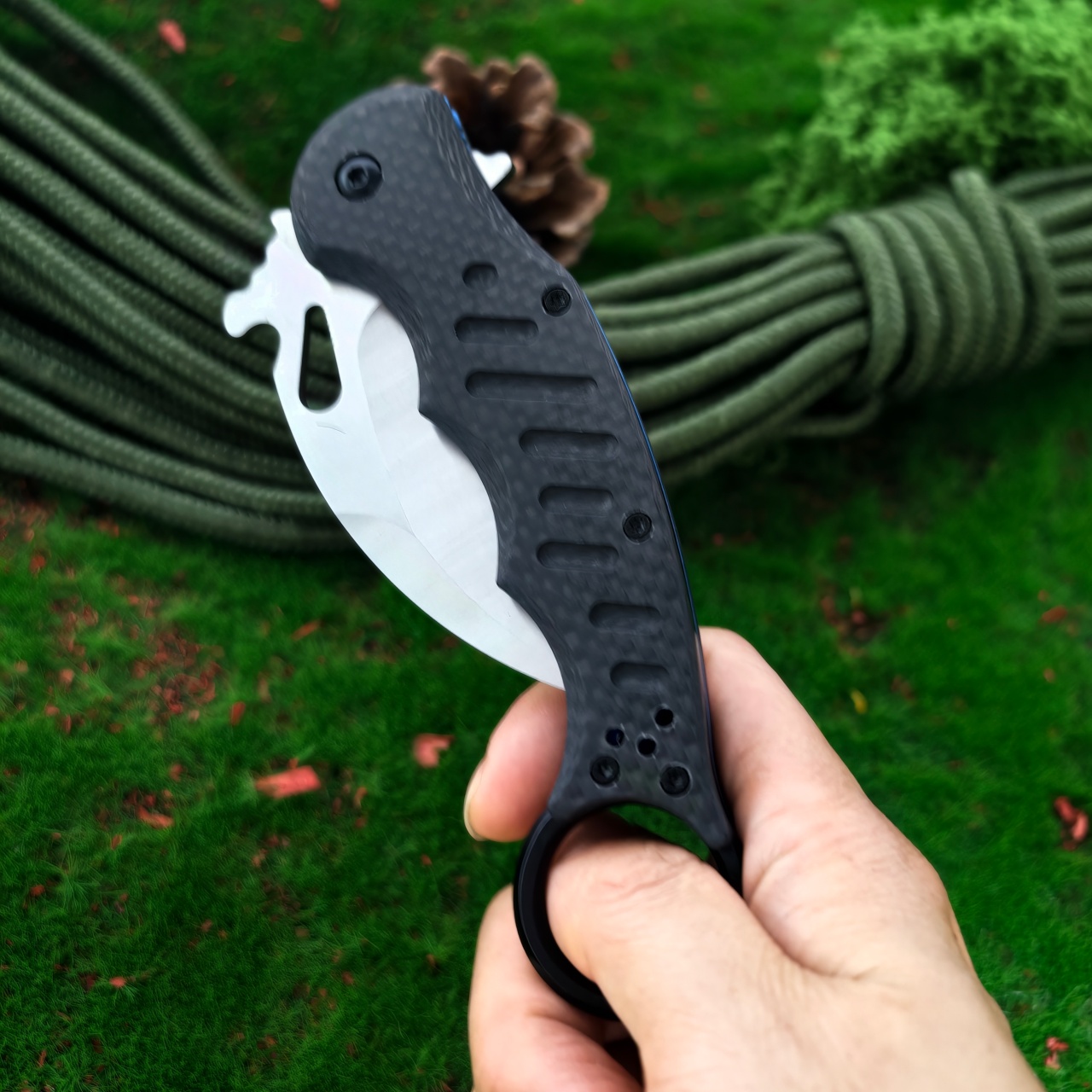 Claw shaped folding knife with - Edc Carry Knife incelemesi ve fiyatı