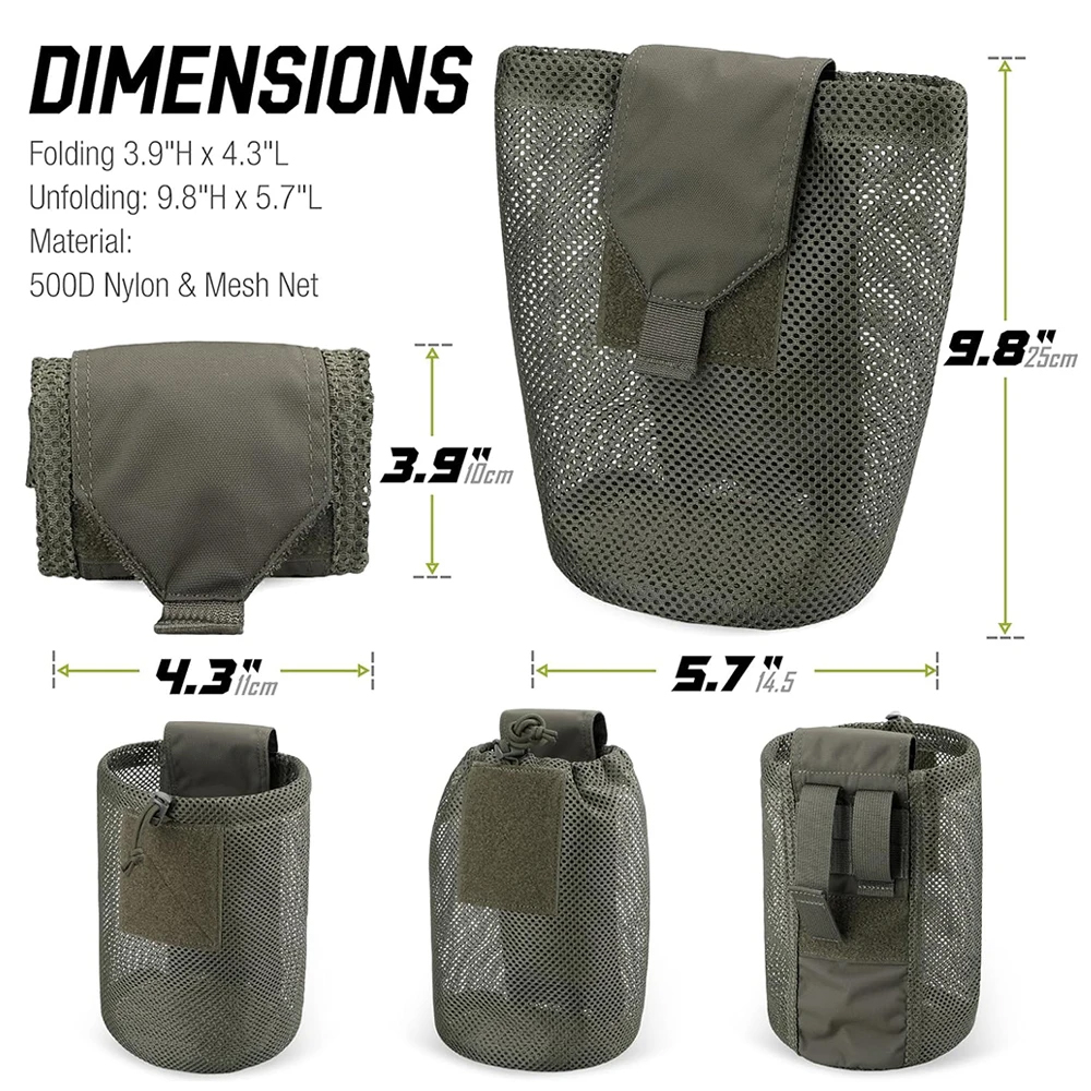 Foldable Molle Dump Drop Pouch - Edc Able Carry incelemesi ve fiyatı