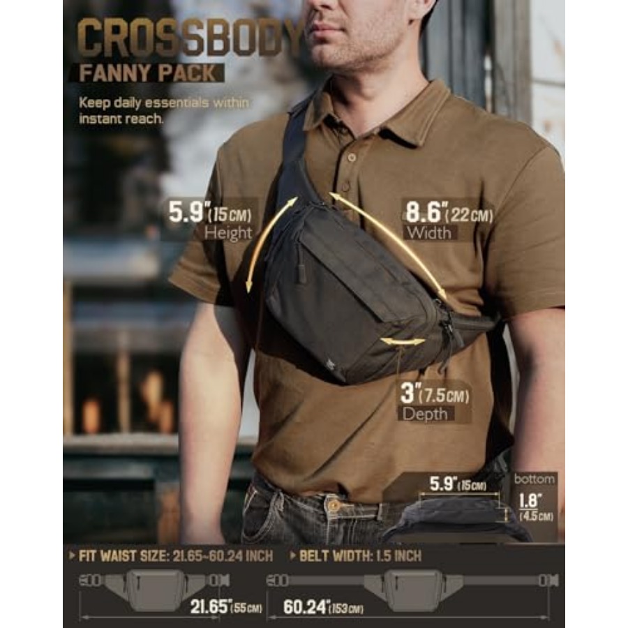 Tactical Concealed Carry Fanny - Edc Carry Bag For Men incelemesi ve fiyatı