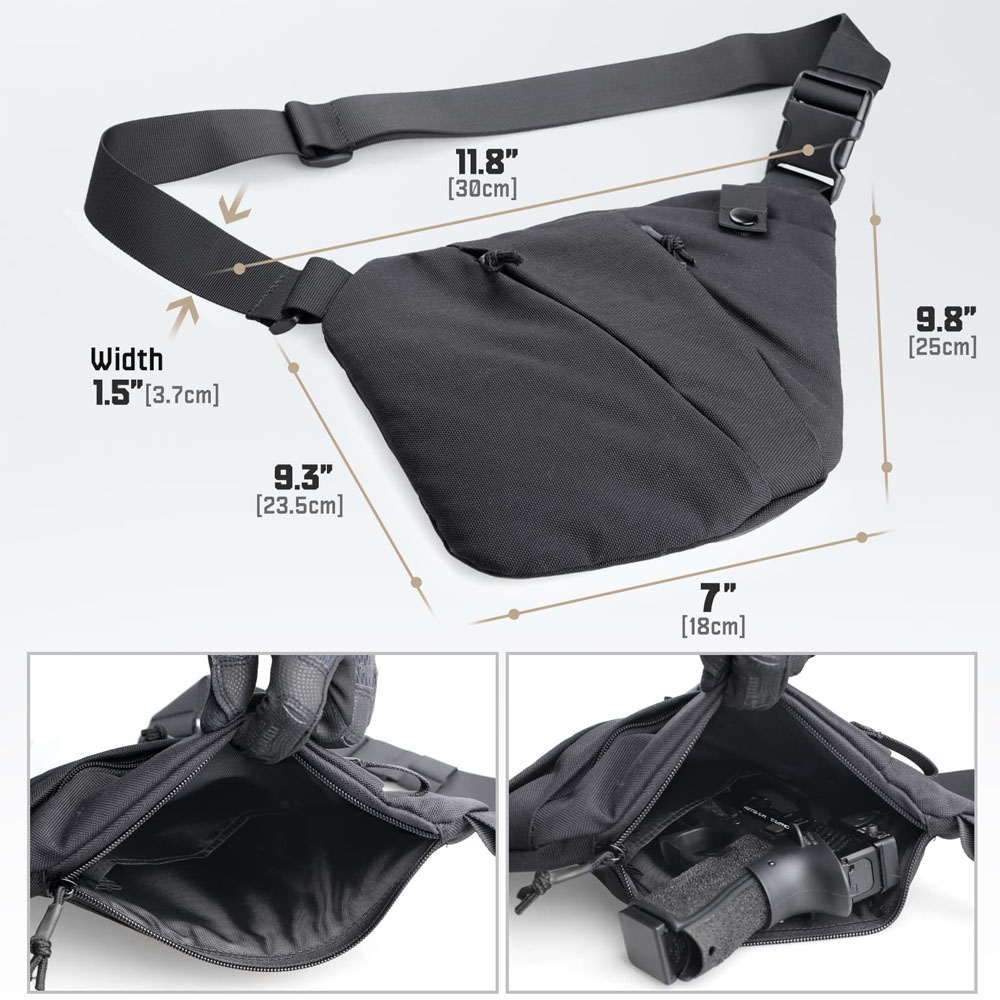 Tactical Concealed Gun Carry B - Edc Concealed Carry Sling Bag incelemesi ve fiyatı