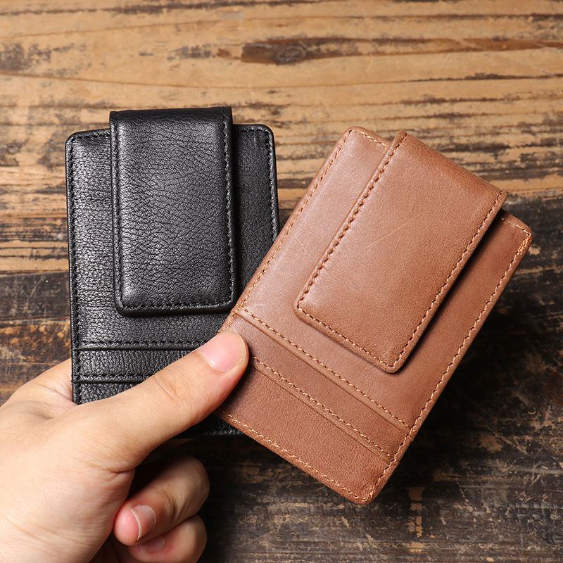 Men Slim Money Clip Wallet Lea - Money Clip Magnetic incelemesi ve fiyatı