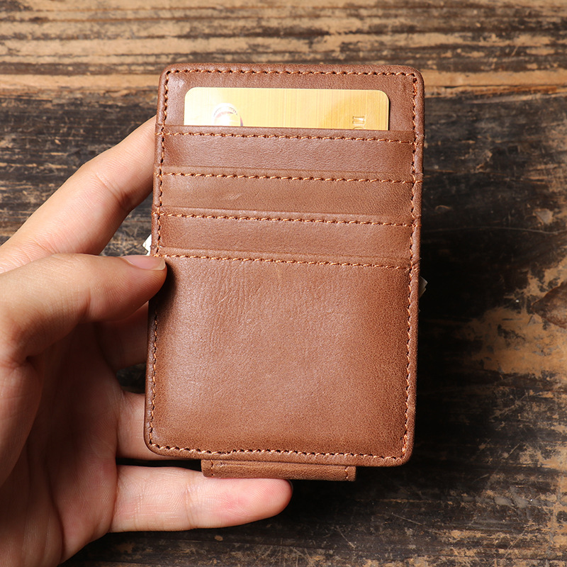Men Slim Money Clip Wallet Lea - Money Clip Magnetic incelemesi ve fiyatı