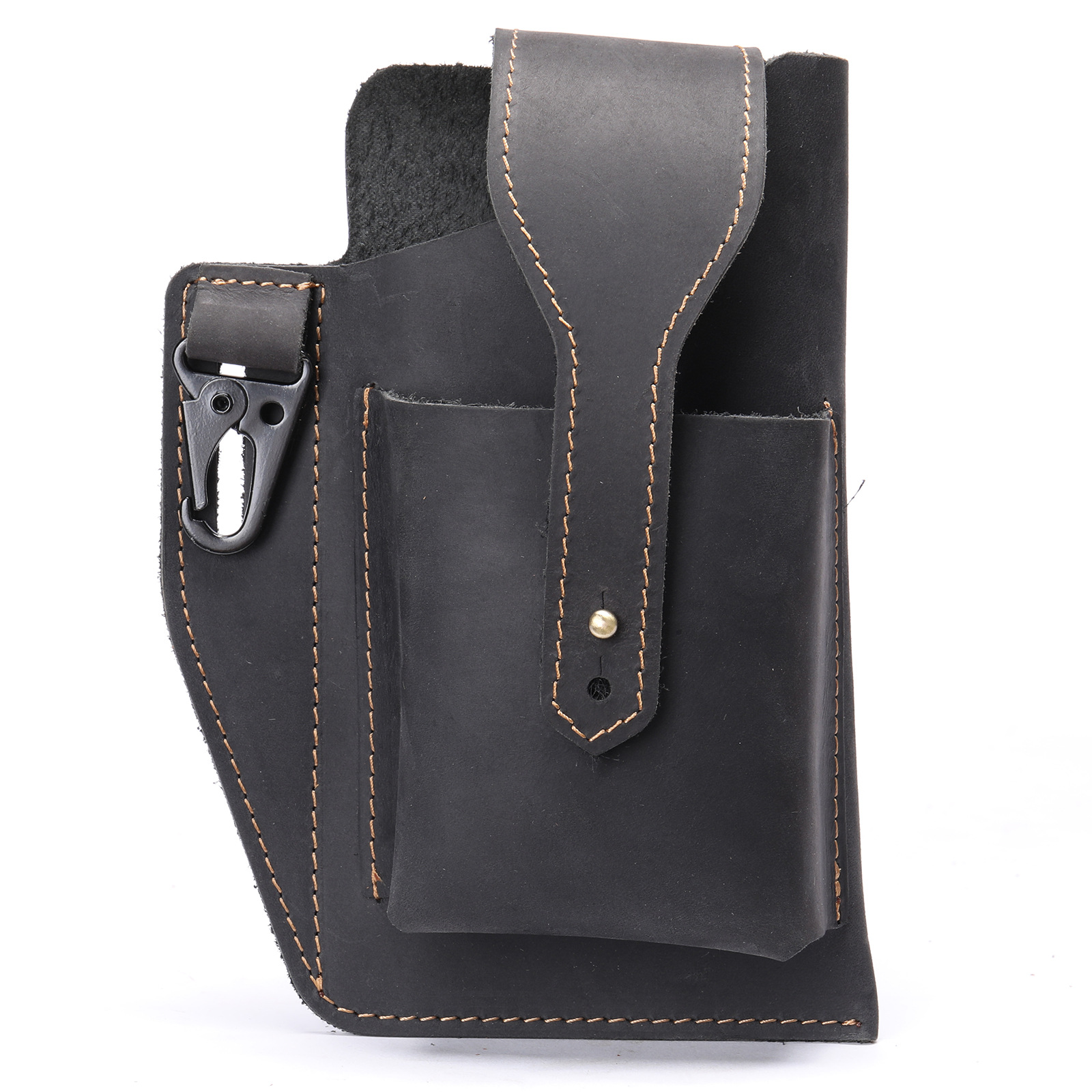 Crazy Horse Leather Phone Hols - Edc Carry Bag For Men incelemesi ve fiyatı