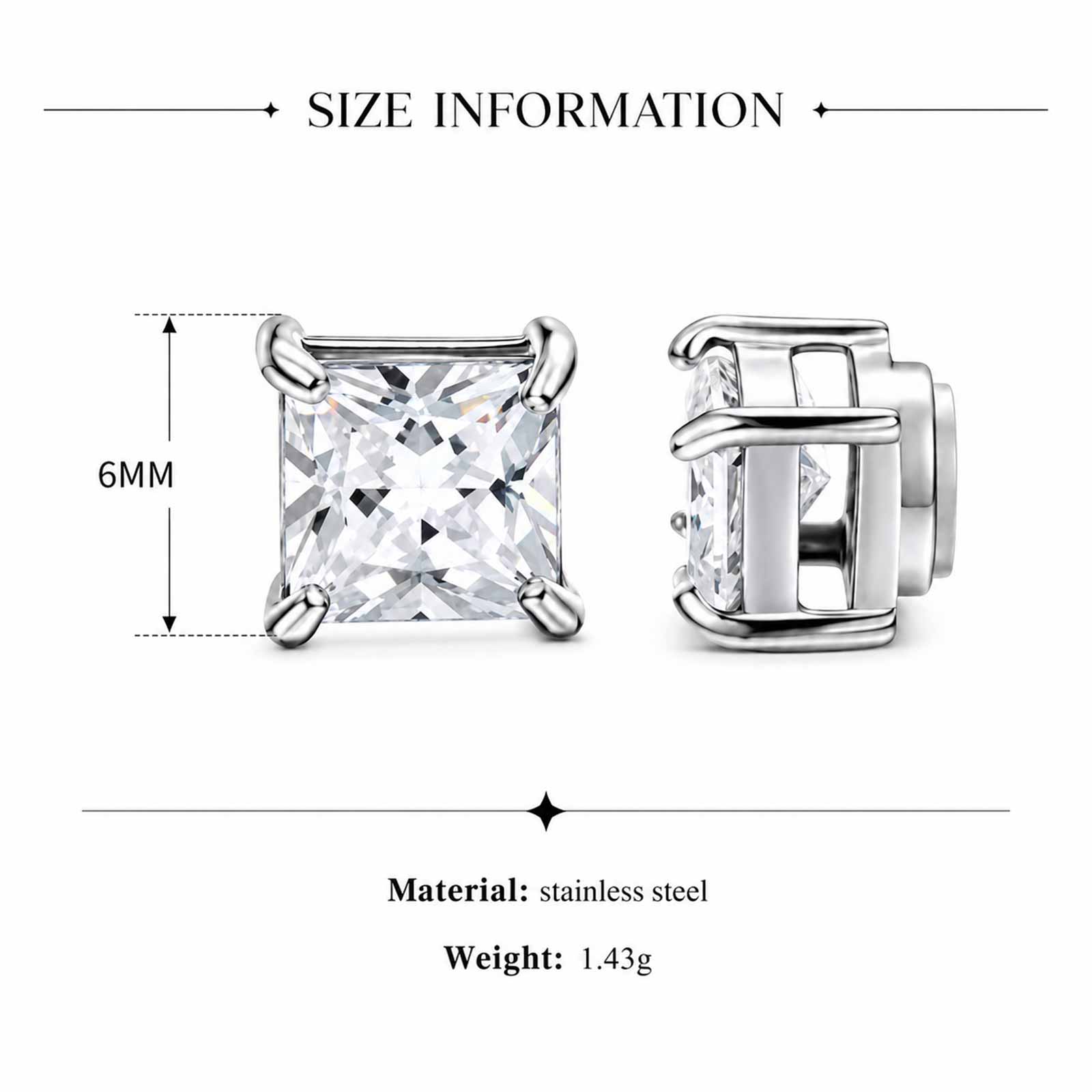 Square Zirconia Magnetic Clip  - Money Clip Magnetic incelemesi ve fiyatı
