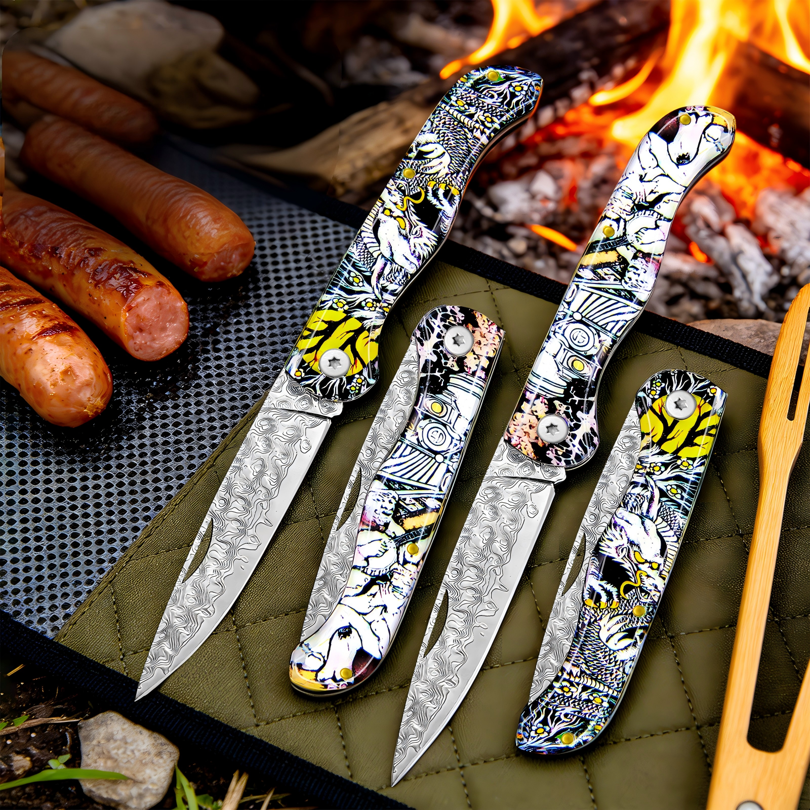 Day Damascus pattern folding p - Edc Day Carry incelemesi ve fiyatı