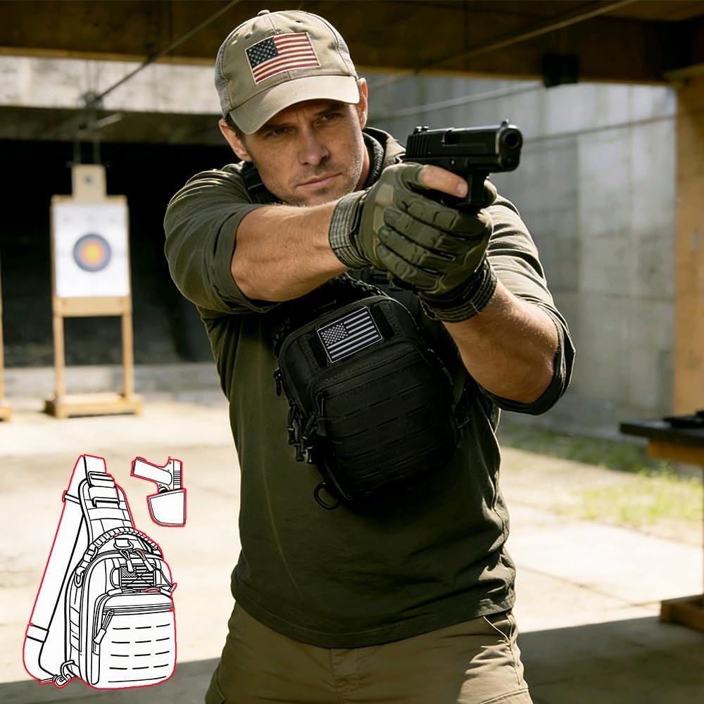 Tactical Sling Bag for Men Con - Edc Carry Bag For Men incelemesi ve fiyatı