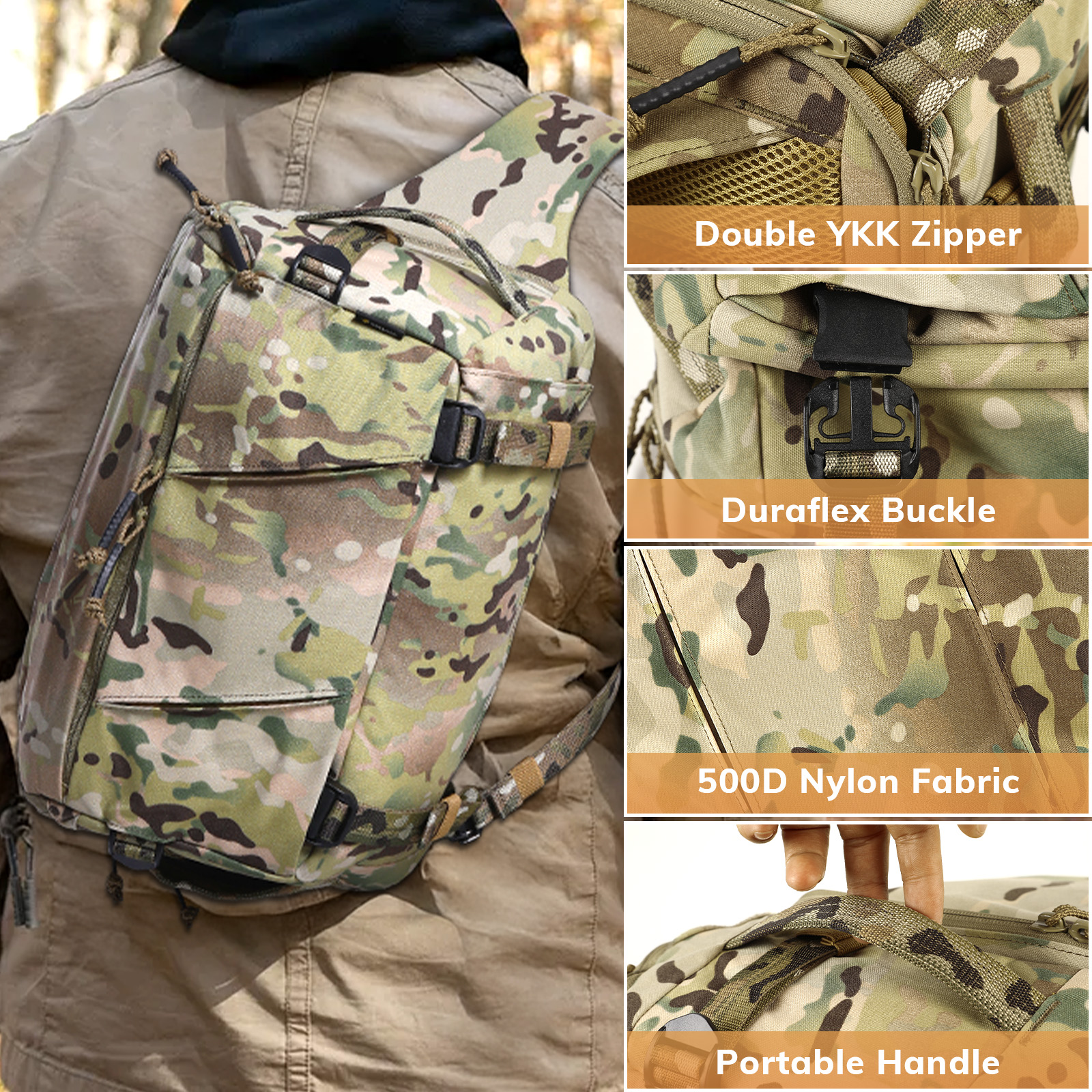 VOTAGOO 13L Tactical Sling Bag - Edc Carry Bag For Men incelemesi ve fiyatı