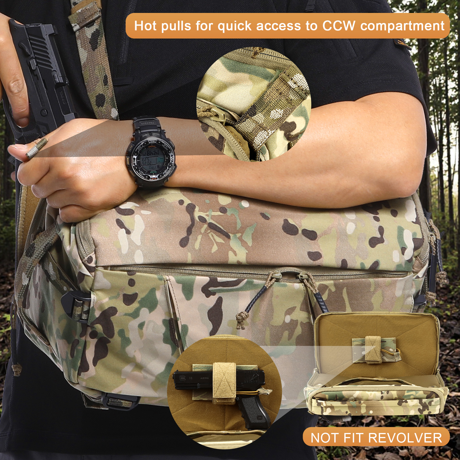 VOTAGOO 13L Tactical Sling Bag - Edc Carry Bag For Men incelemesi ve fiyatı