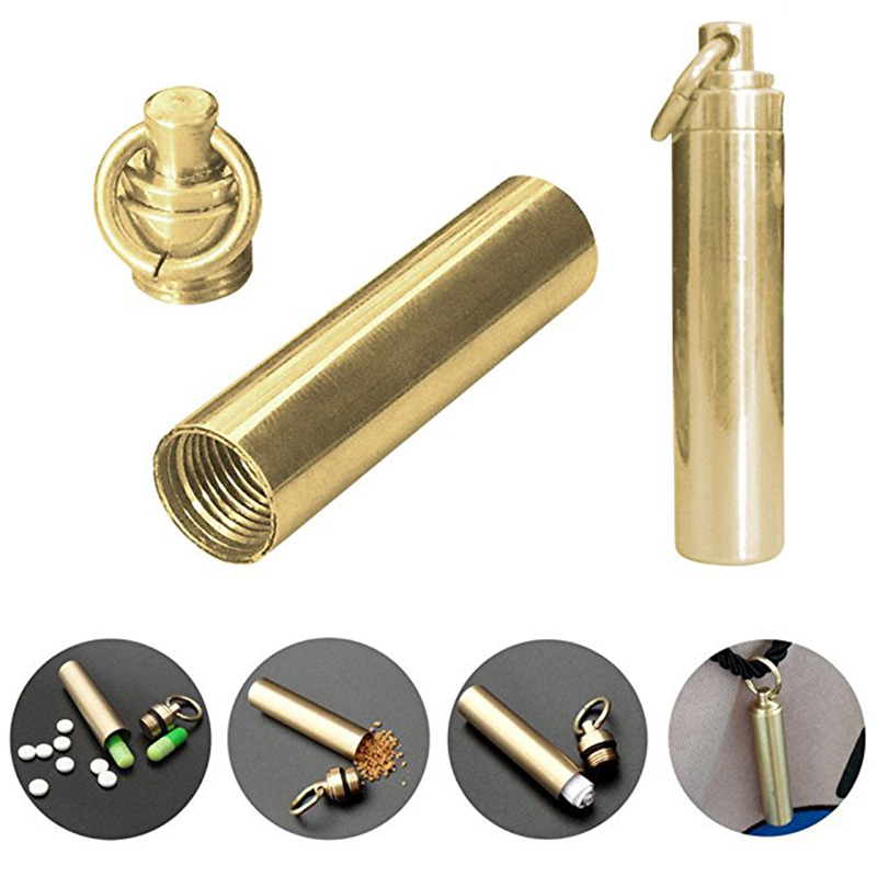 1 PC Solid Brass Waterproof Pi - Pill Fob Capsule incelemesi ve fiyatı