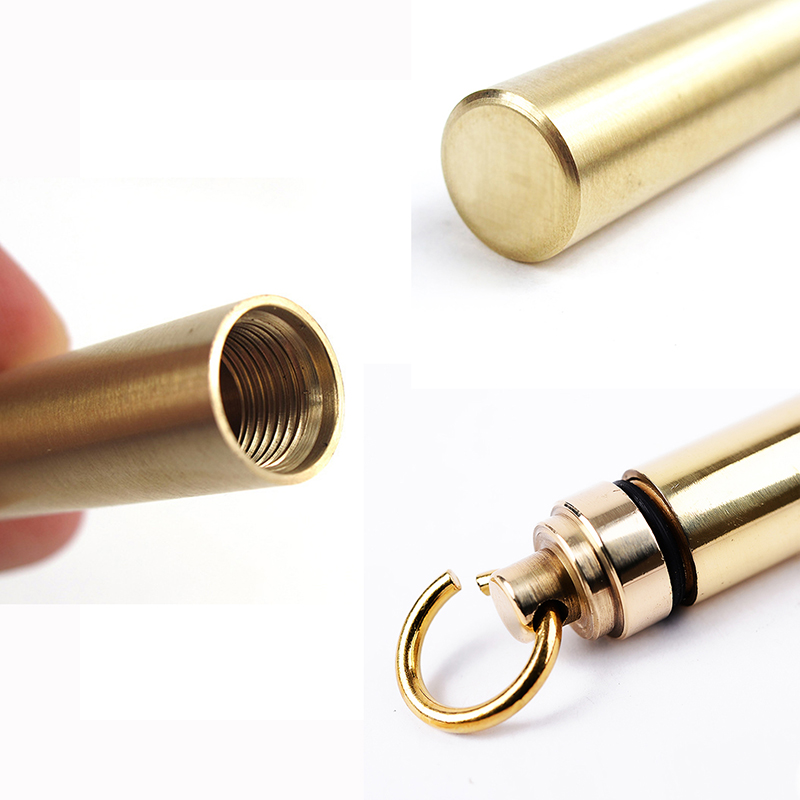 1 PC Solid Brass Waterproof Pi - Pill Fob Capsule incelemesi ve fiyatı