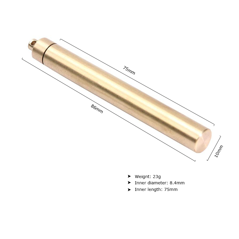 Brass Airtight Watertight Stor - Pill Fob Capsule incelemesi ve fiyatı
